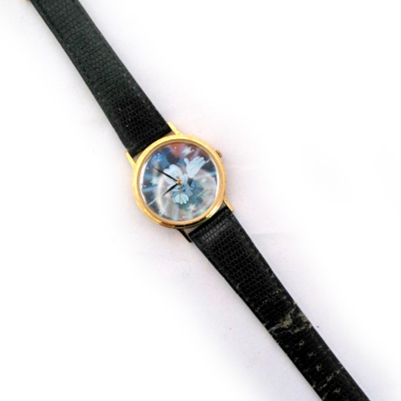 Vintage 90s Lorus Mickey Mouse Watch Hologram Sun Rays Stars Streetwear Preppy
